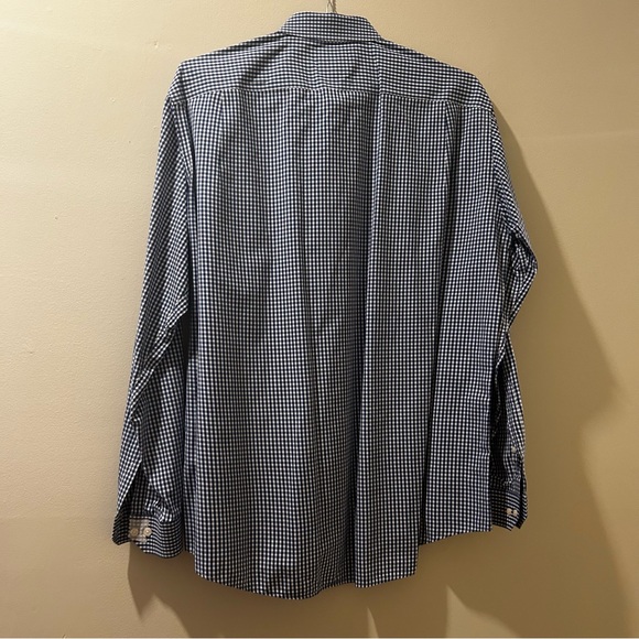 Ben Sherman Gingham Long Sleeve Button Down shirt blue size XL - Picture 3 of 6